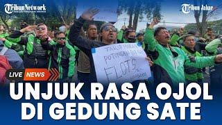 Aksi Unjuk Rasa Driver Ojol Depan Gedung Sate Bandung, Polisi: Tidak Ada Penutupan Jalan