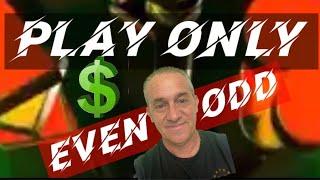 ROULETTE STRATEGY - WIN with ODD and EVEN numbers $$$$$ 