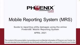 Mobile Reporting System MRS How To