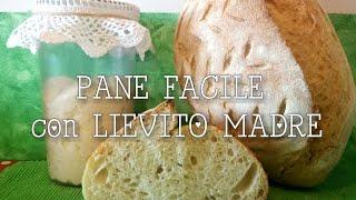 PANE FACILE con LIEVITO MADRE cotto in giornata