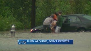 Turn Around Don't Drown, but not everyone listens to the warning