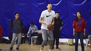 Chinese basketball player Zhou Qi talks about his experience in NBA