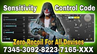 PUBG/BGMI ZERO RECOIL SENSITIVITY SETTINGS | BGMI SENSITIVITY CODE | PUBG MOBILE | BGMI.