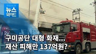 (구미) '재산 피해 137억' 1공단 공장 새벽 화재 / 대구경북 현대HCN