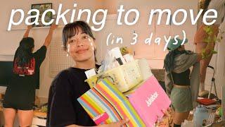 packing my entire apartment in 3 days   epic chatty moving vlog