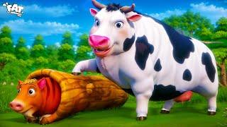 Chubby Cow vs Crazy Piggy: Laugh-Out-Loud Funny Moments | Animal Cartoons 2024