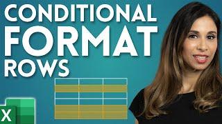Excel Conditional Formatting with Formula | Highlight Rows based on a cell value