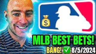 BEST MLB BETS TODAY MONDAY 8/5/2024 | TOP MLB BASEBALL BETS:  FREE MLB BETTING PREDICTIONS!