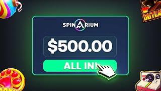 I TOOK $500 TO SPINARIUM CASINO AND THIS HAPPENED! #casino #crypto