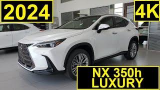 2024 Lexus NX 350h AWD Luxury Package hybrid SUV Review of Features and Walk Through