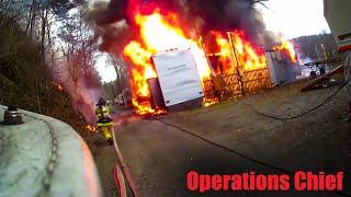 Susquehanna Drive Camper Fire | Working Fire Helmet Cam | Operations Chief