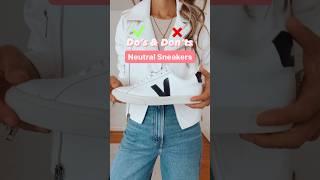 How to Style Neutral Sneakers | Womens Sneakers | Neutral Color Sneakers | Sneakers Outfit #style