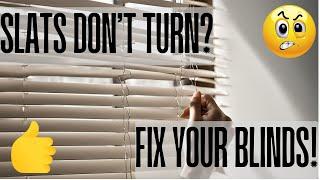 Horizontal Blind Slats Won't Turn? Easy DIY Repair Tutorial! #BlindFix