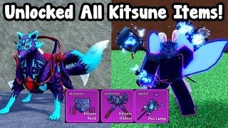 Unlocked Kitsune Fruit And Fox Lamp! Got All Kitsune Items! - Blox Fruits