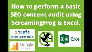 How to perform a basic SEO  content audit using ScreamingFrog & Excel