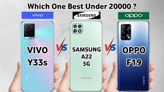 Vivo Y33s vs Samsung A22 5g vs Oppo f19