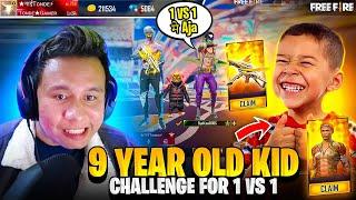 9 Years Kid Challenged me For 1 Vs 1  Tonde Gamer - Garena Free Fire