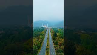 Beautiful Drone View of Faisal Mosque Islamabad | Faisal Masjid Islamabad Pakistan #faisalmasjid