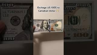 USD to CAD  #dollar #currency
