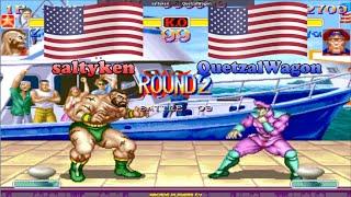 Super Street Fighter 2 Turbo  saltyken (Usa) vs QuetzalWagon (Usa) 슈퍼 스트리트 파이터 2 터보