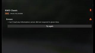 Assetto Corsa Server issues (Can't load any info: server did not respond in Given time)