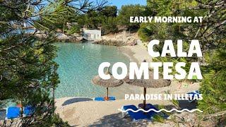 Early Morning at Cala Comtesa beach, Illetas (Ses Illetes), Mallorca (Majorca), July 2020