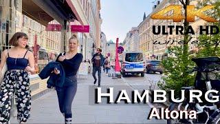 [4K] Sunny Day Hamburg Altona Walking Tour. Germany  2021