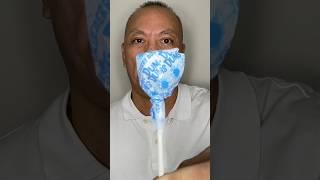  ASMR DUM DUMS LOLLIPOP CANDY BLUEBERRY BURST FLAVOR AND EATING SOUNDS #shorts