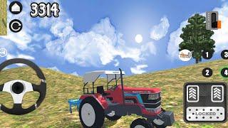 DOLLAR SONG  INDIAN MAHINDRA FARMING TRACTOR DRIVING FOR VILLAGE 3314 INDIAN TRACTOR SIMULATOR