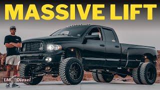 I LIFTED the DUALLY!!! + How to Make a 5in RC Lift Kit Fit a 2004 Ram 3500