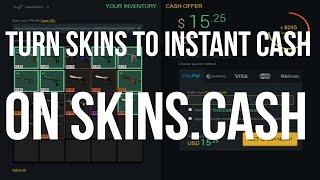 How To Sell CS:GO SKINS INSTANTLY!! [skins.cash]