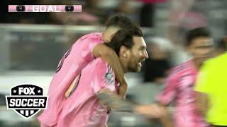 Lionel Messi scores Inter Miami's equalizer against LAFC