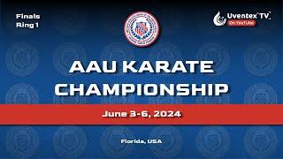 Finals Ring 1 - 2024 AAU Karate National Championship - Uventex TV - Fort Lauderdale, Florida USA