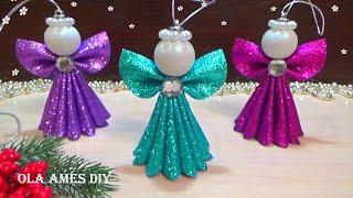  АНГЕЛ из Фома ЛЕГКО и БЫСТРО  НОВОГОДНИЕ ИГРУШКИ Своими Руками  DIY Christmas Angel / Ola ameS