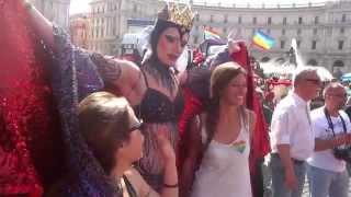 Maleficent Drag Queen Gay Pride Parade Rome