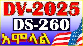 🟡የ DS260 አሞላል ሙሉ ማብራሪያ | DS260 Sample |How to fill DS260 in DV2025