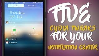 FIVE BEST CYDIA TWEAKS FOR YOUR NOTIFICATION CENTER - iOS 9 - 9.3.3 Jailbreak Cydia Tweak