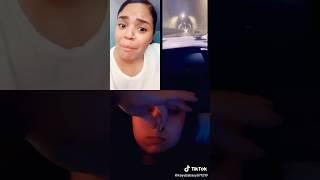 Holding her breath in the tunnel with puffed cheeks. #trending #viral #subscribe #funny #enjoy