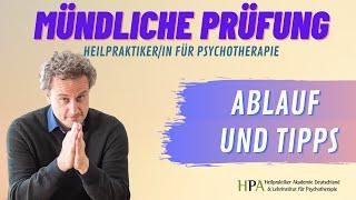 Mündliche Prüfung - Ablauf und Tipps (Heilpraktiker für Psychotherapie)