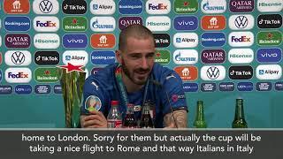 Bonucci: 'All this 'coming home' stuff spurred us to win Euro 2020' | Italy | Azzurri 欧洲杯 意大利夺冠 博努奇