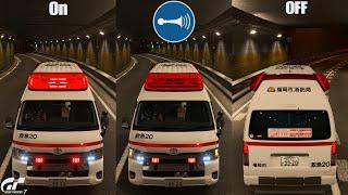 Gran Turismo 7 | Toyota Ambulance Himedic - All Siren & Voice System Option