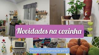 Coloquei as cortinas na cozinha/ Temos panela de pressão/ Organização e decoração parte 1