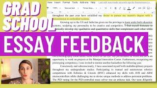 Writing a Grad School Essay - Professional Review From Coaching Office Hours