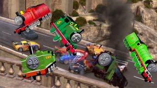 Cars 2 Porta Corsa Crash But It’s Replaced With Thomas Characters