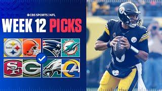 NFL Predictions and Best Bets For EVERY Week 12 Game [Steelers at Browns & more]