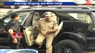 Hyderabad CP Mahender Reddy Meets Governor Narasimhan over MIM Attack on Congress | HMTV