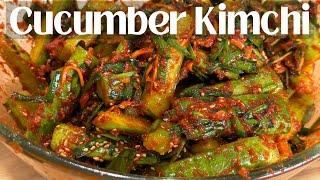 Addictive Cucumber Kimchi (Oi Kimchi) Recipe | Crunchy & full of flavour!