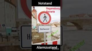 Regensburg Stadt am Hof Kampf gegen die Flut Spital Garten in Not #hochwasser Stadtamhof #biergarten