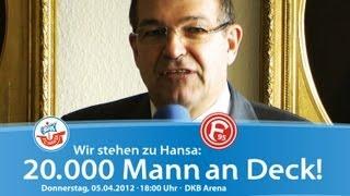 Der Rektor der Uni Rostock unterstützt 20.000 Mann an Deck!