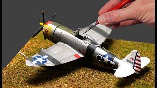 Building and Painting Eduard's 1/144 P47-D Thunderbolt - "Passionate Patsy"